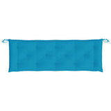 Garden Bench Cushion Light Blue 150x50x7 Cm Fabric