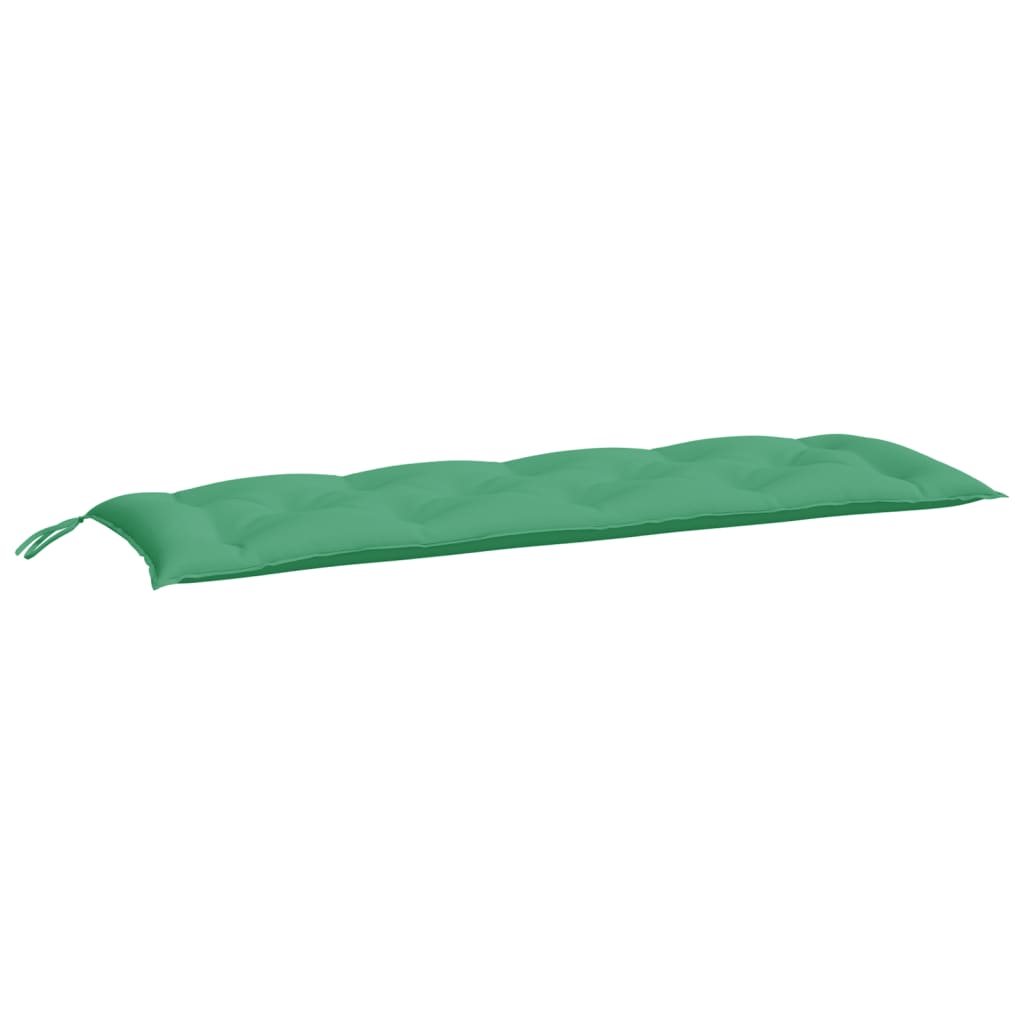 Garden Bench Cushion Green 150x50x7 Cm Fabric
