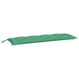 Garden Bench Cushion Green 150x50x7 Cm Fabric
