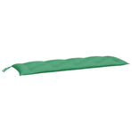 Garden Bench Cushion Green 150x50x7 Cm Fabric