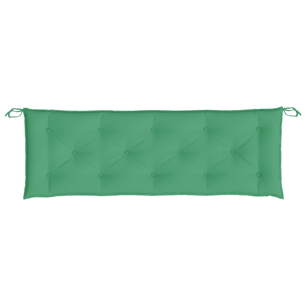 Garden Bench Cushion Green 150x50x7 Cm Fabric