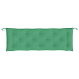 Garden Bench Cushion Green 150x50x7 Cm Fabric
