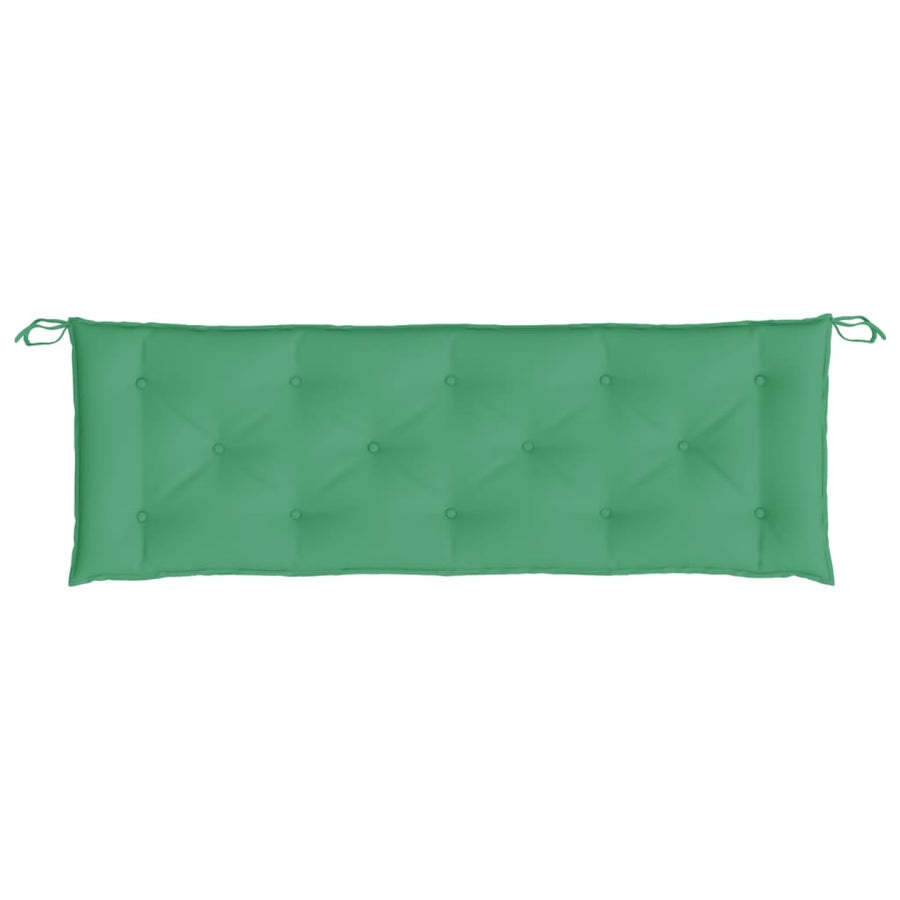 Garden Bench Cushion Green 150x50x7 Cm Fabric