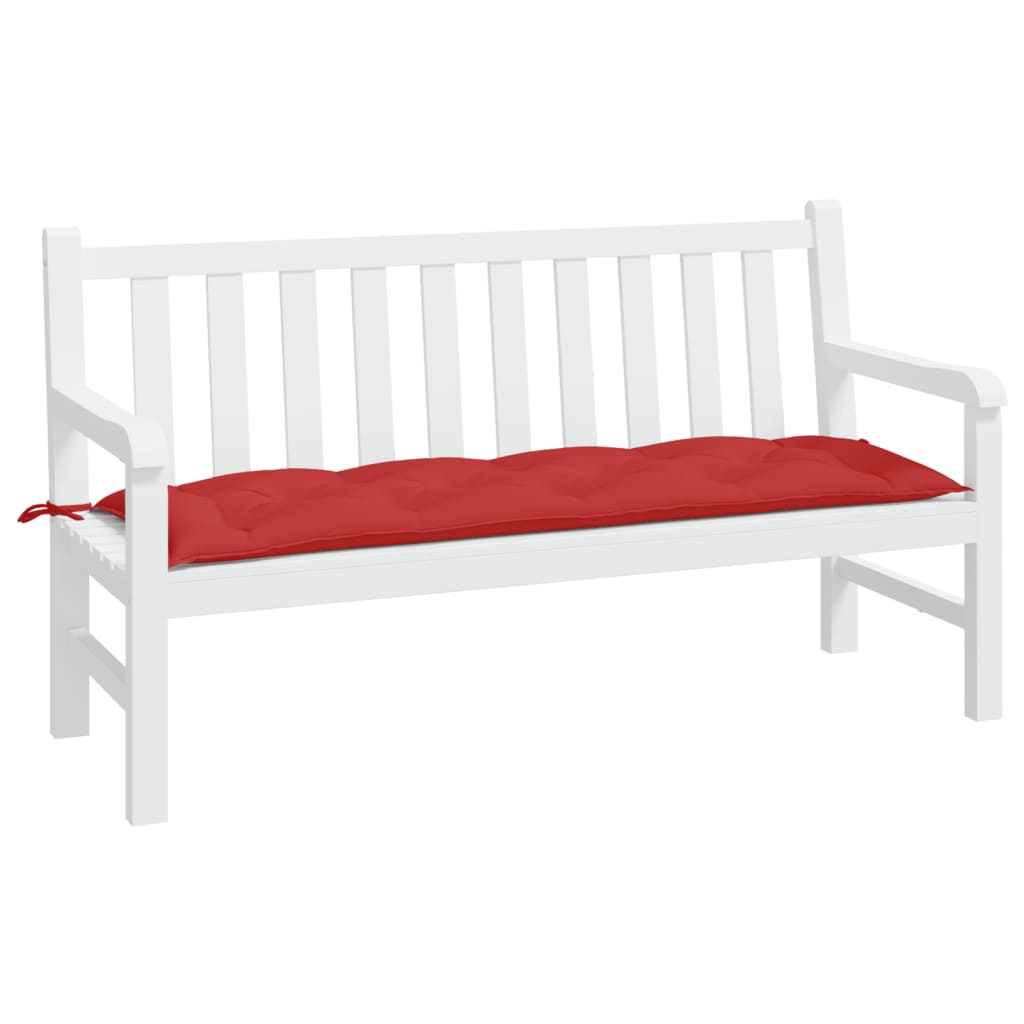 Garden Bench Cushion Red 150x50x7 Cm Fabric