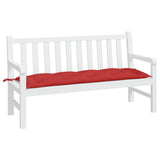 Garden Bench Cushion Red 150x50x7 Cm Fabric