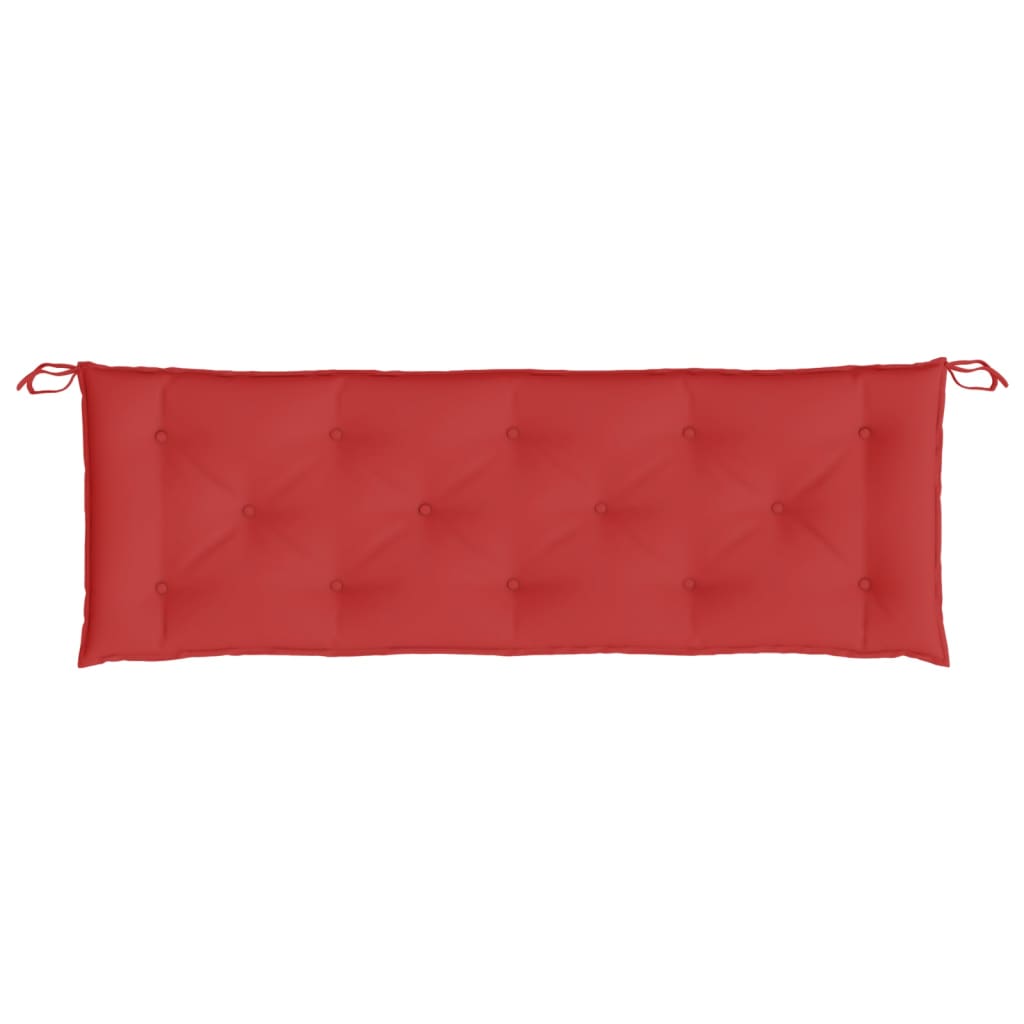 Garden Bench Cushion Red 150x50x7 Cm Fabric