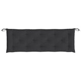 Garden Bench Cushion Black 150x50x7 Cm Fabric