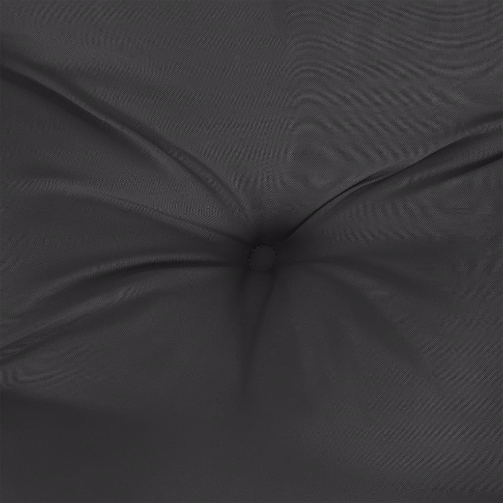 Garden Bench Cushion Black 150x50x7 Cm Fabric