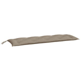 Garden Bench Cushion Taupe 150x50x7 Cm Fabric