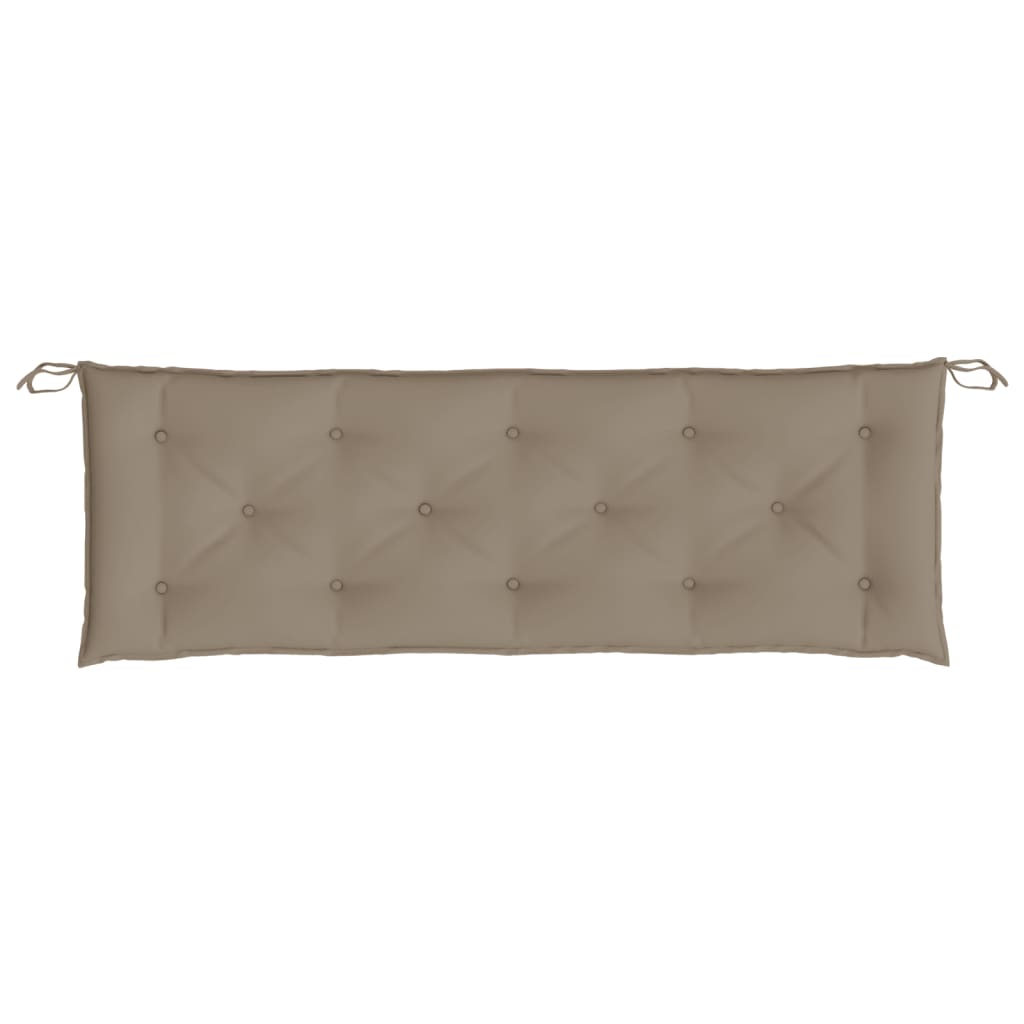 Garden Bench Cushion Taupe 150x50x7 Cm Fabric