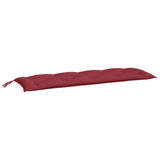Garden Bench Cushion Wine Red 150x50x7 Cm Fabric