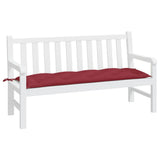 Garden Bench Cushion Wine Red 150x50x7 Cm Fabric
