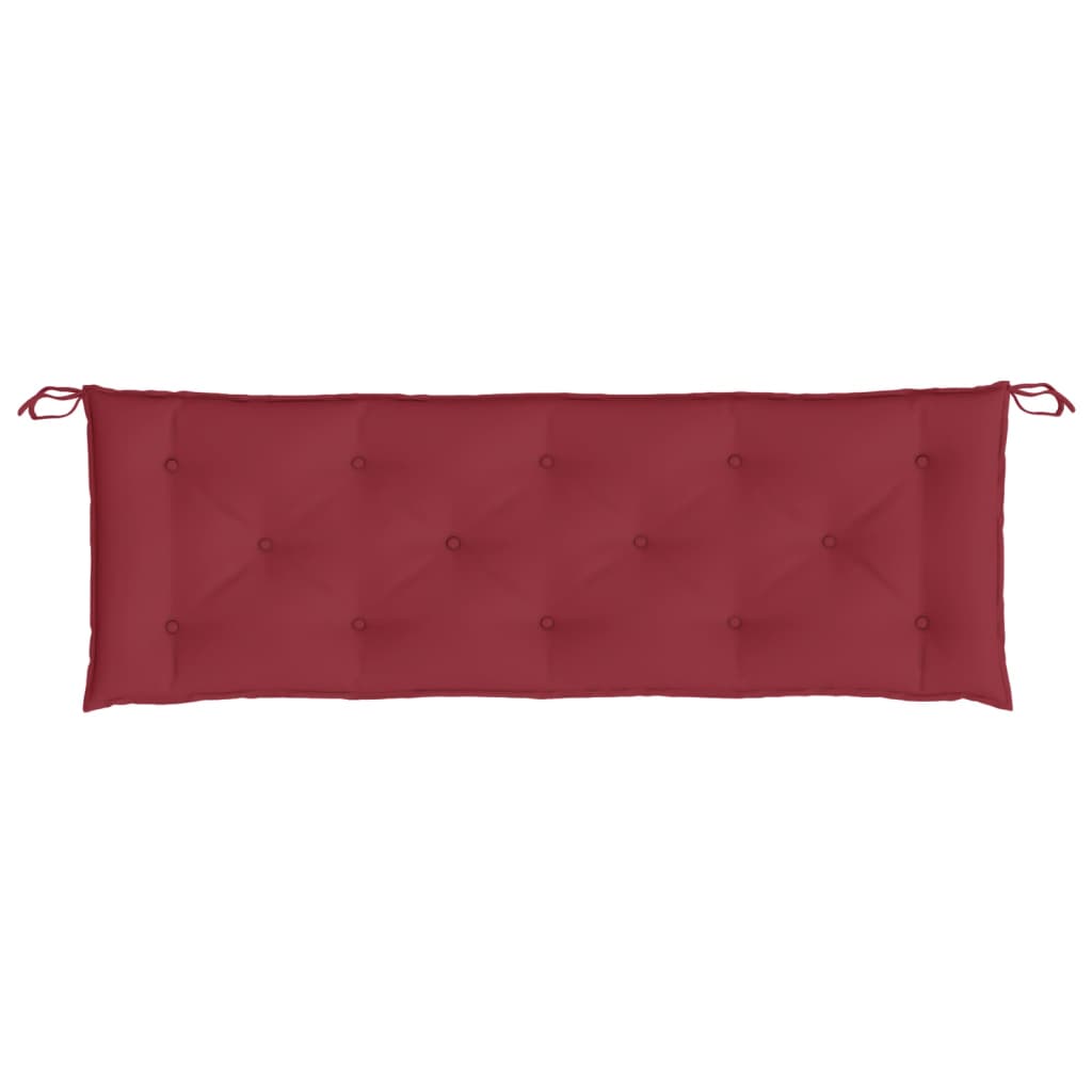 Garden Bench Cushion Wine Red 150x50x7 Cm Fabric