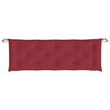 Garden Bench Cushion Wine Red 150x50x7 cm Oxford Fabric - Top-Down View