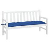 Garden Bench Cushion Blue 150x50x7 Cm Fabric