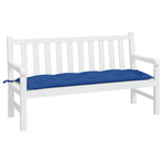 Garden Bench Cushion Blue 150x50x7 Cm Fabric