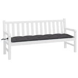 Garden Bench Cushion Anthracite 180x50x7 Cm Fabric