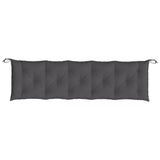 Garden Bench Cushion Anthracite 180x50x7 Cm Fabric - Side View