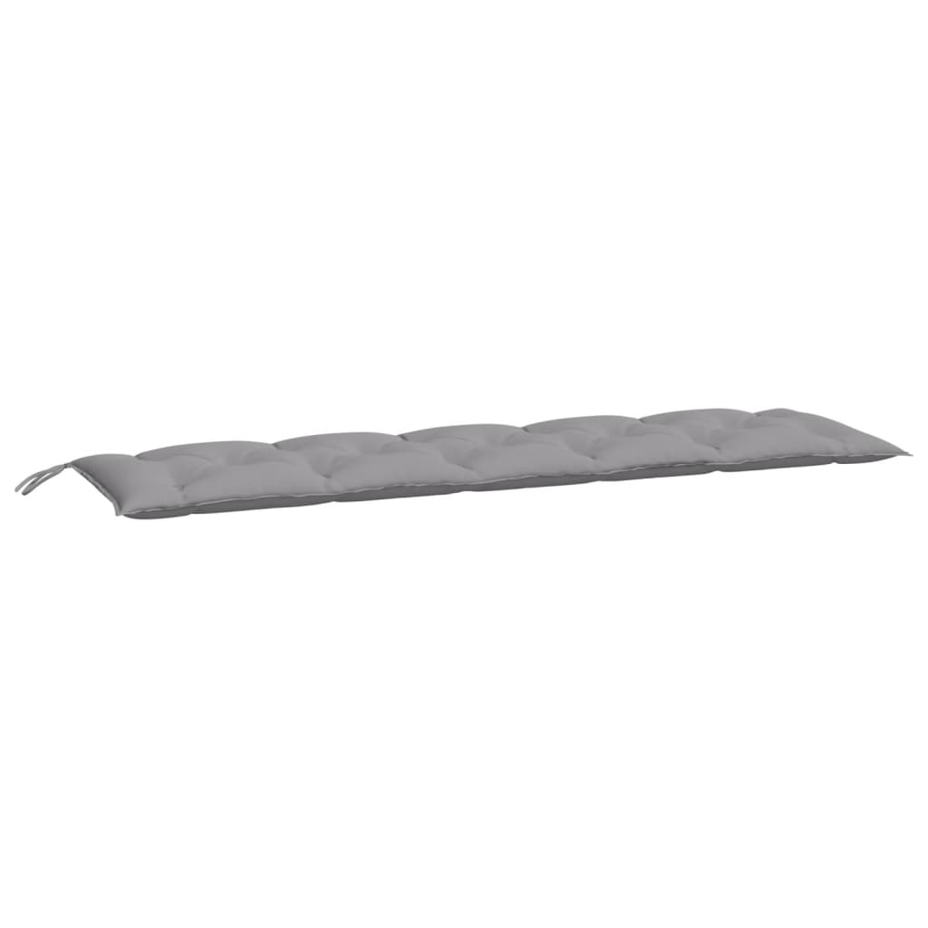 Garden Bench Cushion Grey 180x50x7 Cm Fabric