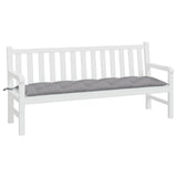 Garden Bench Cushion Grey 180x50x7 Cm Fabric
