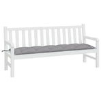 Garden Bench Cushion Grey 180x50x7 Cm Fabric