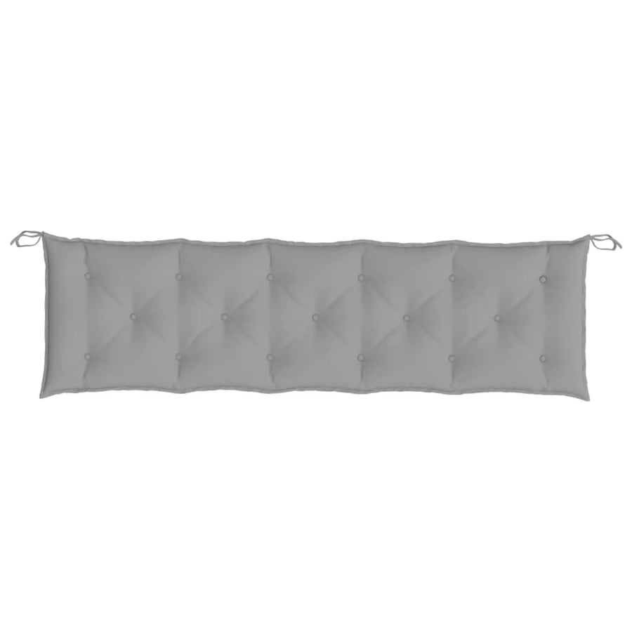 Garden Bench Cushion Grey 180x50x7 Cm Fabric