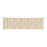 Garden Bench Cushion Beige 180x50x7 Cm Fabric