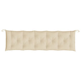 Garden Bench Cushion Beige 180x50x7 cm Oxford Fabric - Top-Down View