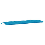 Garden Bench Cushion Light Blue 180x50x7 Cm Fabric