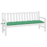 Garden Bench Cushion Green 180x50x7 Cm Fabric