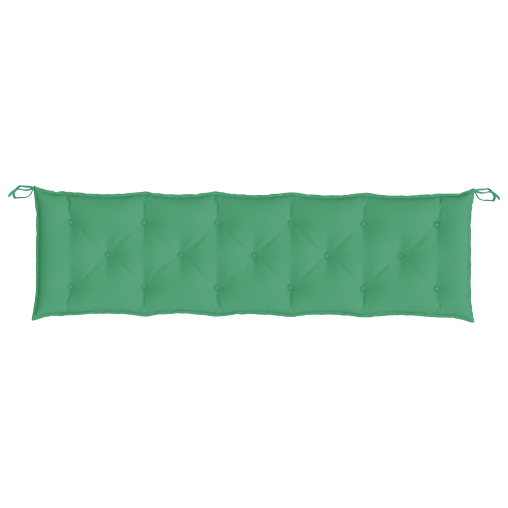 Garden Bench Cushion Green 180x50x7 Cm Fabric