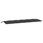 Garden Bench Cushion Black 180x50x7 Cm Fabric