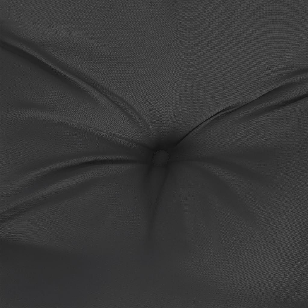 Garden Bench Cushion Black 180x50x7 Cm Fabric