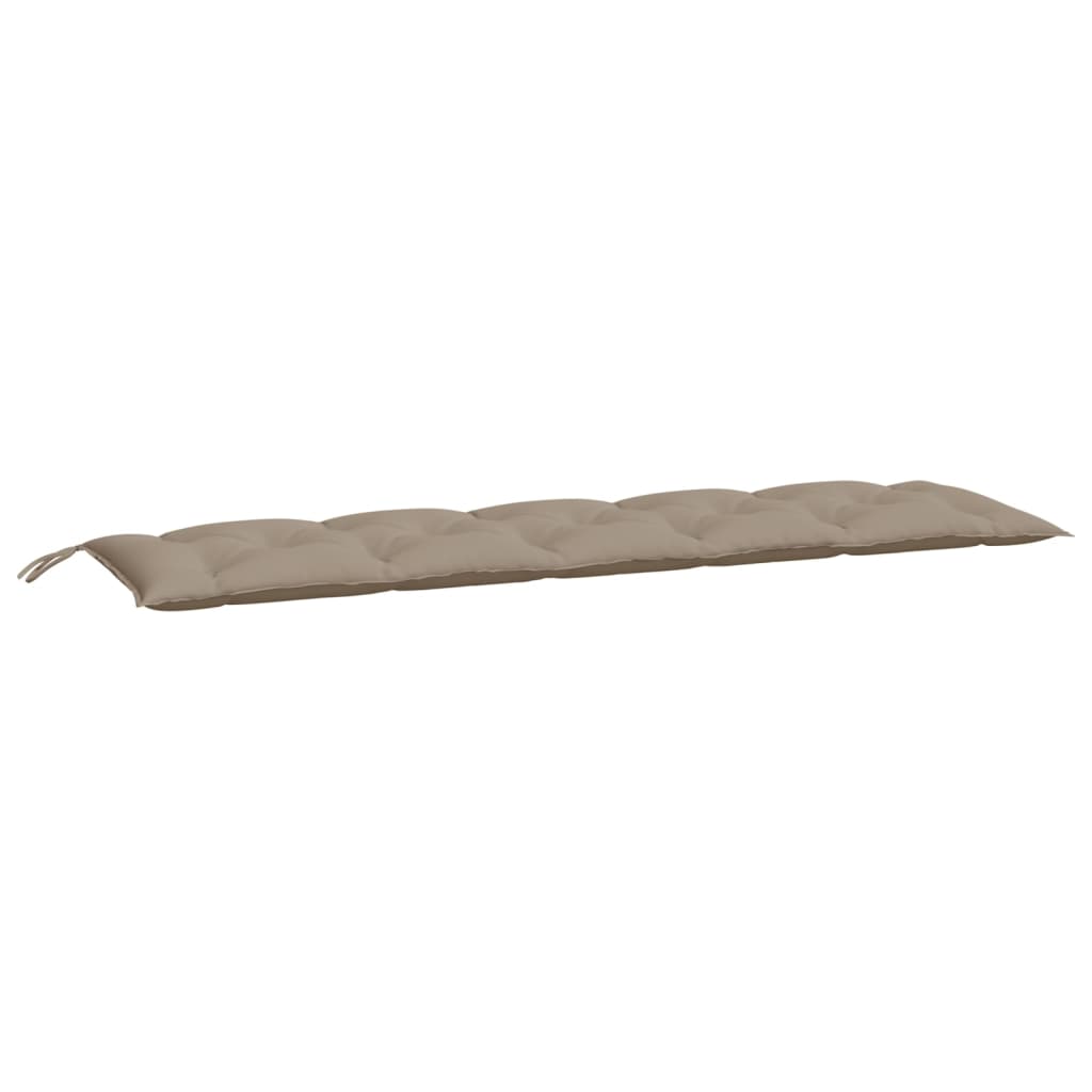 Garden Bench Cushion Taupe 180x50x7 Cm Fabric