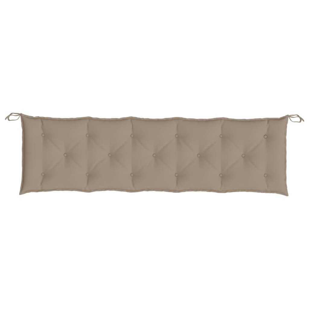 Garden Bench Cushion Taupe 180x50x7 Cm Fabric