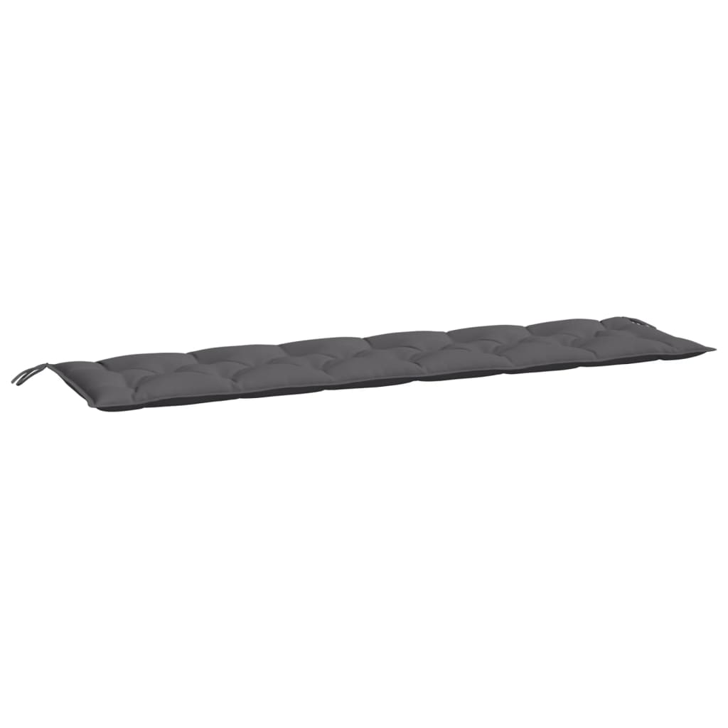 Garden Bench Cushion Anthracite 200x50x7 Cm Fabric