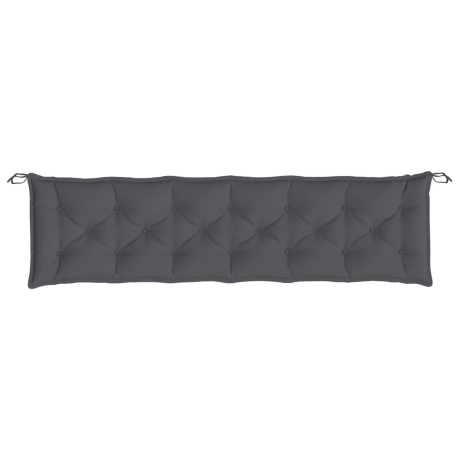 Garden Bench Cushion Anthracite 200x50x7 cm Oxford Fabric