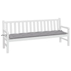 Garden Bench Cushion Grey 200x50x7 cm Oxford Fabric