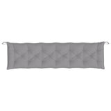 Garden Bench Cushion Grey 200x50x7 cm Oxford Fabric