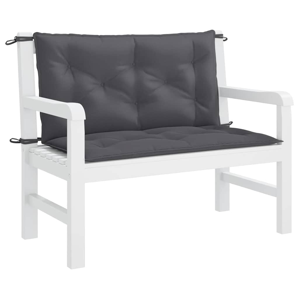 Garden Bench Cushion Anthracite 100x(50+50)x7cm Oxford Fabric