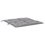 Garden Bench Cushion Grey 100x(50+50)x7cm Oxford Fabric - 45-Degree Angle