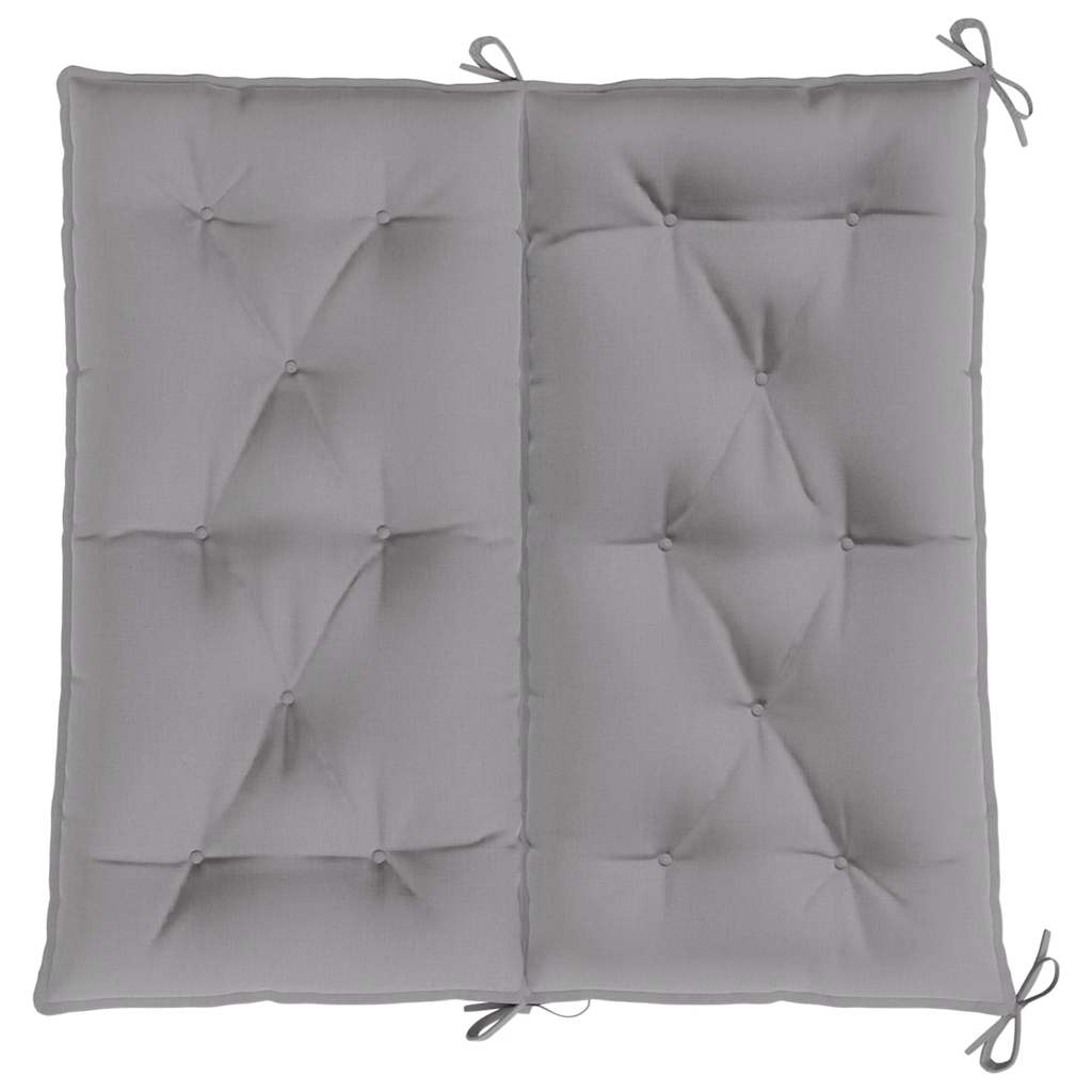 Garden Bench Cushion Grey 100x(50+50)x7cm Oxford Fabric