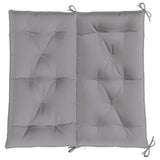 Garden Bench Cushion Grey 100x(50+50)x7cm Oxford Fabric - Rear View