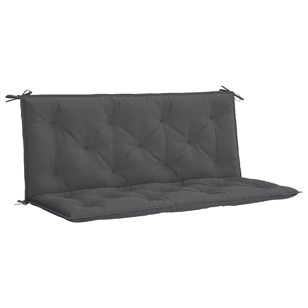 Garden Bench Cushion Anthracite 120x(50+50)x7cm Oxford Fabric
