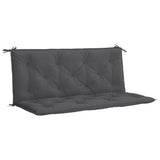 Garden Bench Cushion Anthracite 120x(50+50)x7cm Oxford Fabric