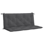 Garden Bench Cushion Anthracite 120x(50+50)x7cm Oxford Fabric