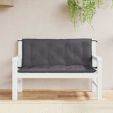 Garden Bench Cushion Anthracite 120x(50+50)x7cm Oxford Fabric