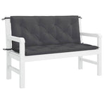 Garden Bench Cushion Anthracite 120x(50+50)x7cm Oxford Fabric