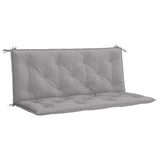 Garden Bench Cushion Grey 120x(50+50)x7cm Oxford Fabric - Front View