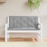 Garden Bench Cushion Grey 120x(50+50)x7cm Oxford Fabric